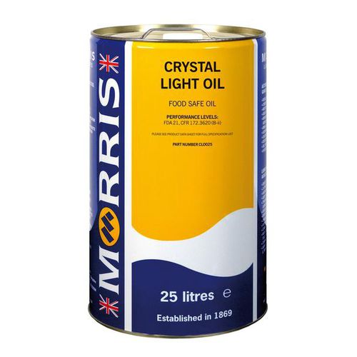 Olio di lubrificazione - Crystal Light - Morris Lubricants (Mfg.) - di protezione / organico / per il settore alimentare