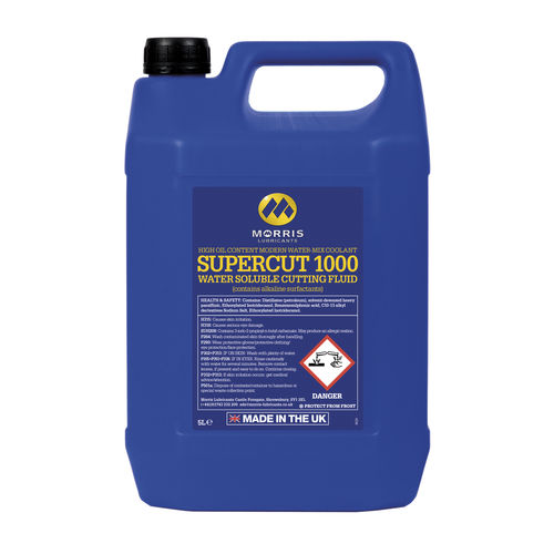 Fluido da taglio di fresatura - SUPERCUT 1000 - Morris Lubricants (Mfg.) - di foratura / di raffreddamento / idrosolubile