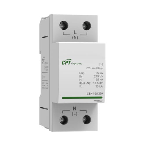 Limitatore di sovratensione di tipo 1 - CSH1-25/230 - Cirprotec - classe I / di telecomunicazione / monoblocco