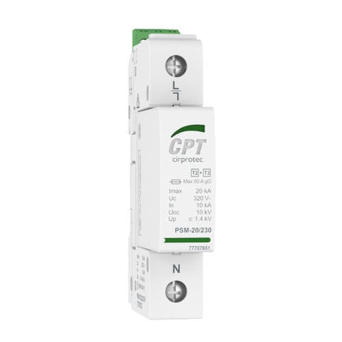 Limitatore di sovratensione di tipo 2 - PSM1-20/230 - Cirprotec - di tipo 3 / classe II / classe III