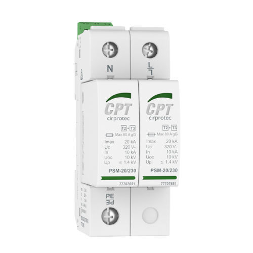 Limitatore di sovratensione di tipo 2 - PSM2-20/230 TNS - Cirprotec - di tipo 3 / classe II / classe III