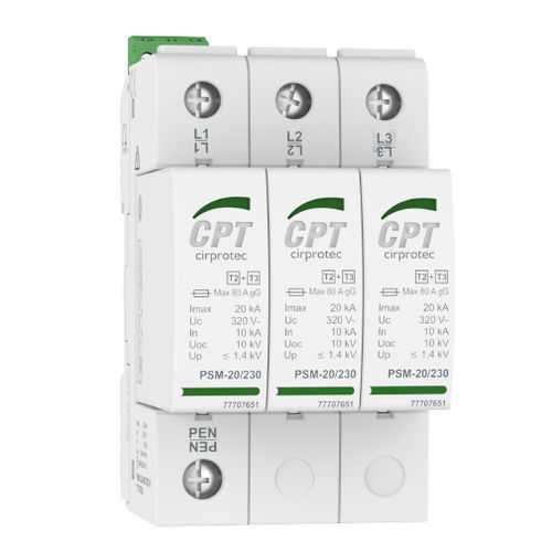 Limitatore di sovratensione di tipo 2 - PSM3-20/230 TNC - Cirprotec - di tipo 3 / classe II / classe III