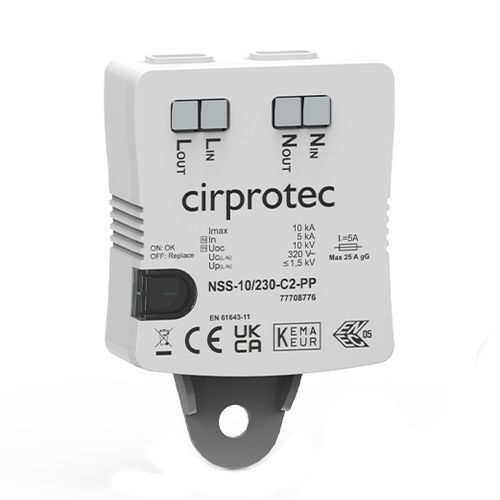 Limitatore di sovratensione di tipo 2 - NSS-10/230-C2-PP - Cirprotec - di tipo 3 / classe II / classe III