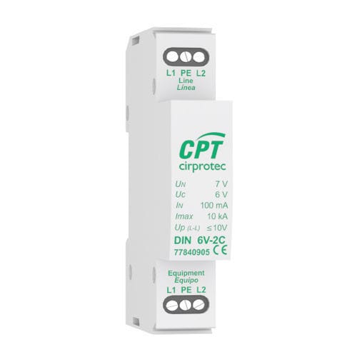 Limitatore di sovratensione per applicazioni telecom - DIN 24V-2C - Cirprotec - per impianto fotovoltaico / monoblocco / 1 paio