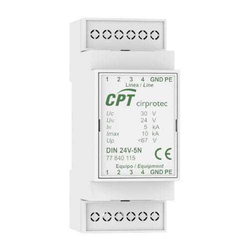 Limitatore di sovratensione per applicazioni telecom - DIN 24V-3 - Cirprotec - per impianto fotovoltaico / monoblocco / su guida DIN