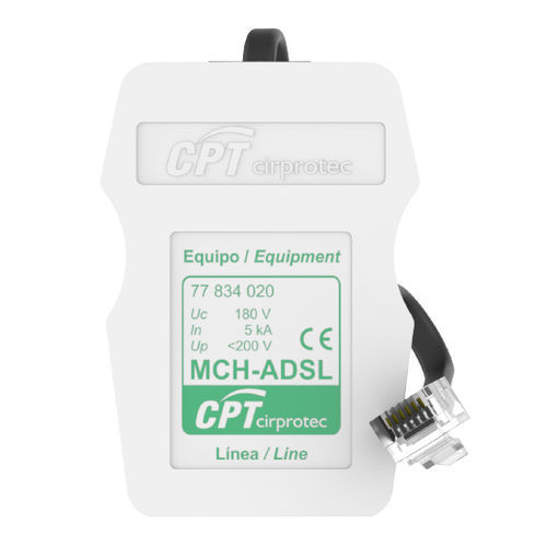Limitatore di sovratensione di linea ADSL - MCH-PP - Cirprotec - per linea telefonica / 1 paio / RJ45