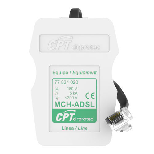 Limitatore di sovratensione di linea ADSL - MCH-RDSI - Cirprotec - per linea telefonica / 2 paia / RJ45