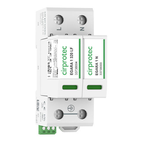 Limitatore di sovratensione di tipo 1 -  EGA 1 320/1+1 LF - Cirprotec - di tipo 2 / classe I / classe II