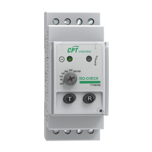 Controllore di isolamento per rete AC - ISO-CHECK 120V - Cirprotec - su guida DIN / per applicazioni fotovoltaiche / per stazione di ricarica per veicoli elettrici