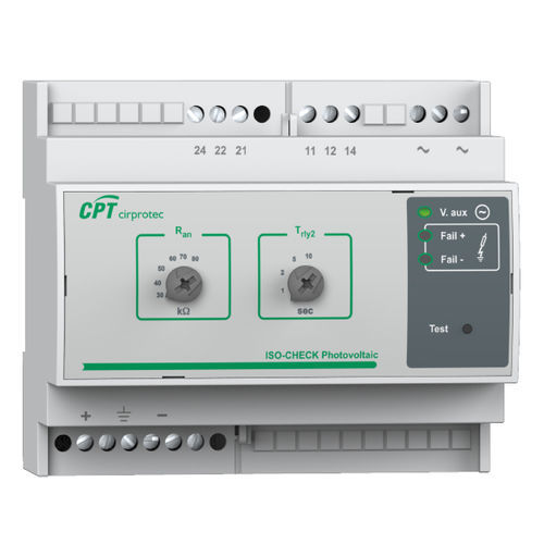 Controllore di isolamento per rete AC - ISO-CHECK PV 600 - Cirprotec - su guida DIN / per applicazioni fotovoltaiche / per stazione di ricarica per veicoli elettrici