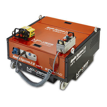 Carrello per movimentazione - MINI POWER 230V AC - Mouvers srl - a piattaforma / per carichi pesanti / con rotelle