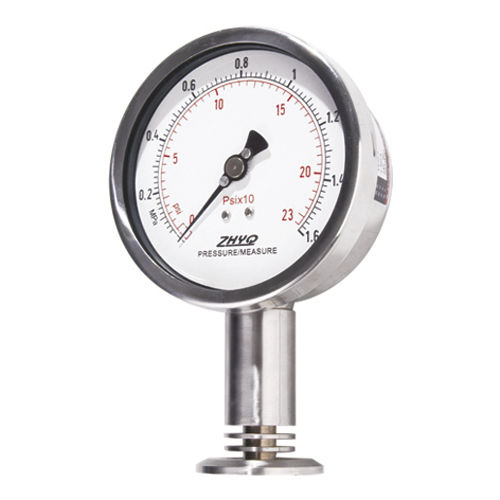 Manometro con quadrante - PT124Y-623 - Shanghai Zhaohui Pressure Apparatus Co.,Ltd.(ZHYQ) - a membrana / di processo / per l'industria agroalimentare