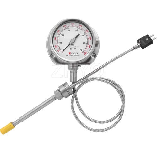 Manometro con quadrante - PT124Y-615 - Shanghai Zhaohui Pressure Apparatus Co.,Ltd.(ZHYQ) - in acciaio inossidabile / in acciaio / in plastica
