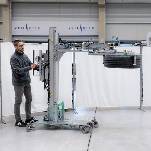 Sollevatore pneumatico - ZH - Zeilhofer Handhabungstechnik GmbH & Co. KG - a batteria / portatile / per regolazione continua in altezza
