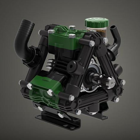 Pompa a membrana - ZETA 85 series - UDOR S.p.A. - ad acqua / con motore idraulico / fissa