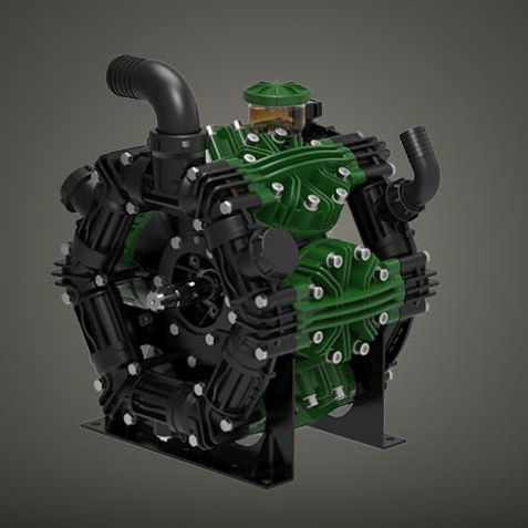 Pompa a membrana - ZETA 350 series - UDOR S.p.A. - ad acqua / con motore idraulico / fissa