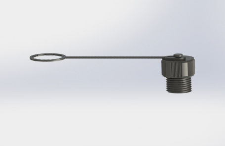Cappuccio per connettore elettrico - 001-M12-001 - Suzhou Exceedconn Technology Co.,Ltd. - filettato / rotondo / in termoplastica