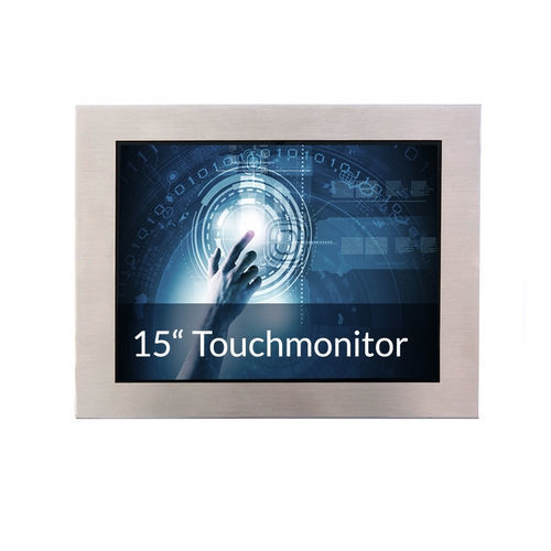 Monitor TFT-LCD - IP65-15T-PCAP - WES Systeme Electronic GmbH - con touchs creen capacitivo PCAP / con touch screen multitouch / con retroilluminazione a LED