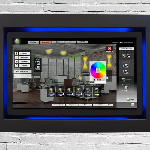 Monitor con touchs creen capacitivo PCAP - TIW15.6-LCN-GVS-PC-B - WES Systeme Electronic GmbH - con touch screen multitouch / 15,6" / Full HD
