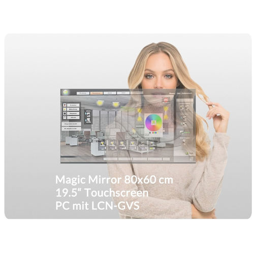 Schermo tattile capacitivo - TIW19.5-LCN-GVS-PC-S - WES Systeme Electronic GmbH - 20" / a tecnologia capacitiva proiettata / per specchio intelligente