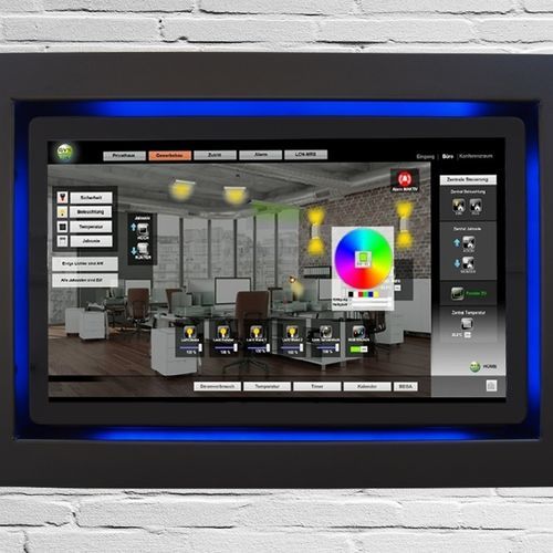 Monitor con touchs creen capacitivo PCAP - TIW21.5-LCN-GVS-PC-B - WES Systeme Electronic GmbH - con touch screen multitouch / 21,5" / Full HD
