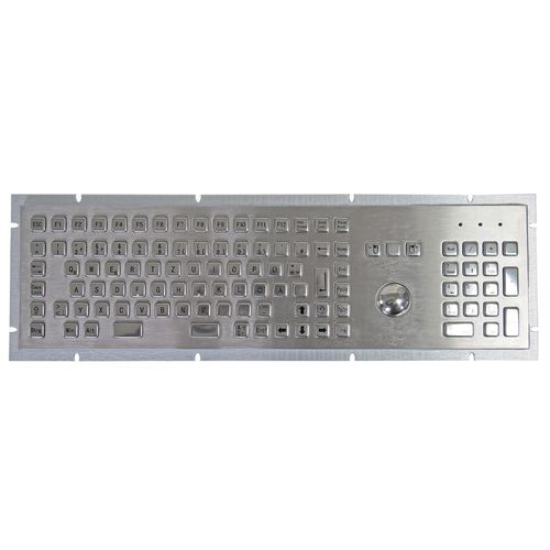 Tastiera ad incastro - TASTATUR-102TS - WES Systeme Electronic GmbH - a tasti meccanici / 102 tasti / con trackball