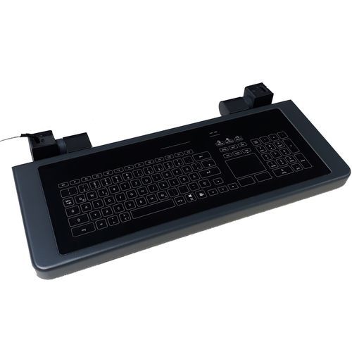 Tastiera ad incastro - TASTATUR-KLAPP-GL-SE - WES Systeme Electronic GmbH - capacitiva / con touchpad / per applicazioni industriali
