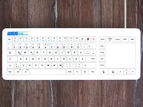 Tastiera ad incastro - GLAS-TASTATUR-WH-TPU - WES Systeme Electronic GmbH - capacitiva / con touchpad / USB