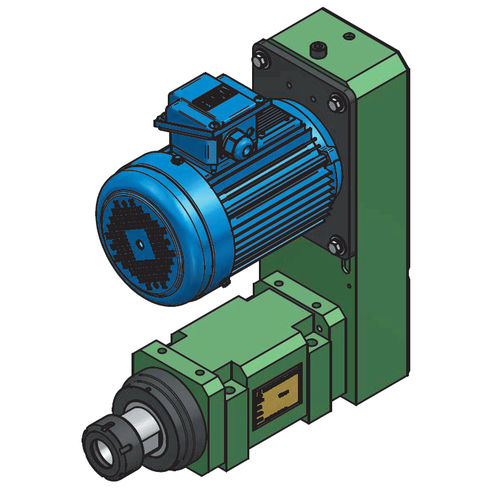 Mandrino motorizzato di foratura - S45H-NT30 - HANN KUEN MACHINERY - di lavorazione / a motore