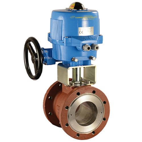 Valvola a sfera - U2 series - Comparato Nello S.r.l. - con volante / a comando elettrico / per acqua