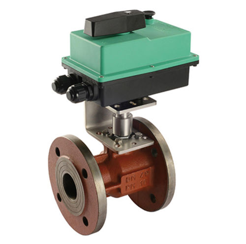 Valvola a sfera - CY2 series - Comparato Nello S.r.l. - con attuatore elettrico / per acqua / con doppia flangia