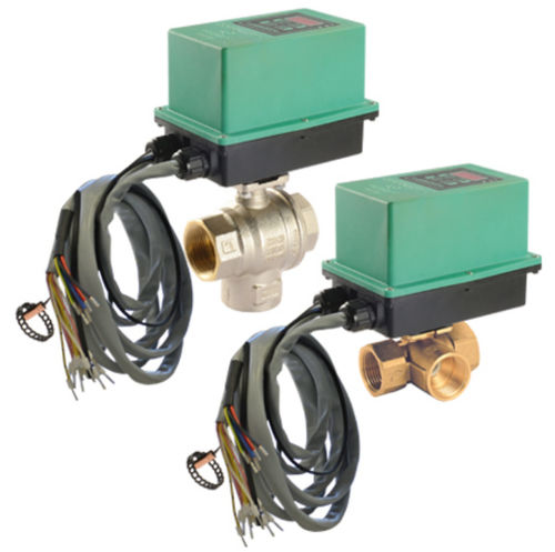 Valvola a sfera - COMPAMIX PR - Comparato Nello S.r.l. - con attuatore elettrico / di controllo / per acqua