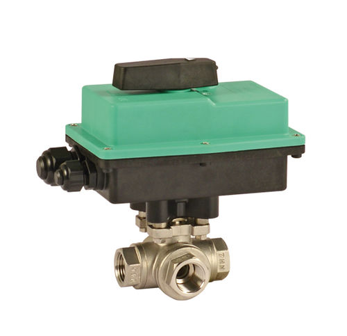 Valvola a sfera - DY2 series - Comparato Nello S.r.l. - con attuatore elettrico / di controllo / con deviatore