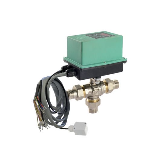 Valvola a sfera - CLIMA series - Comparato Nello S.r.l. - elettrica / con deviatore / per acqua calda
