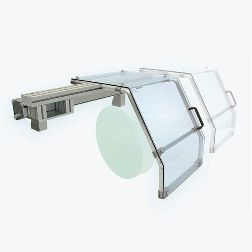 Protezione per macchina macchina per tornio - TS - PROTEC S.R.L. - macchina con porta scorrevole / in plastica
