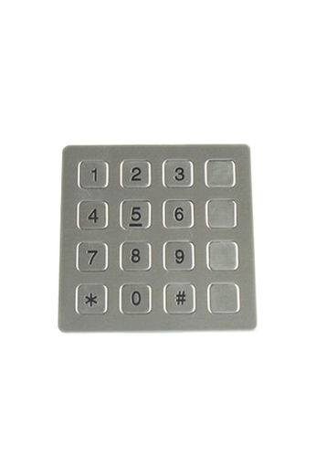 Tastiera numerica 16 tasti - JR-KP-09 - J&R Technology Ltd - a muro / in acciaio inossidabile / antivandalismo