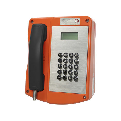 Telefono antideflagrante - JREX106 - J&R Technology Ltd - analogico / IP66 / con display LCD