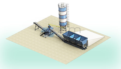 Centrale di betonaggio stazionario - ZIM BS MAXI - ZIM ENGINEERING - compatto / automatico
