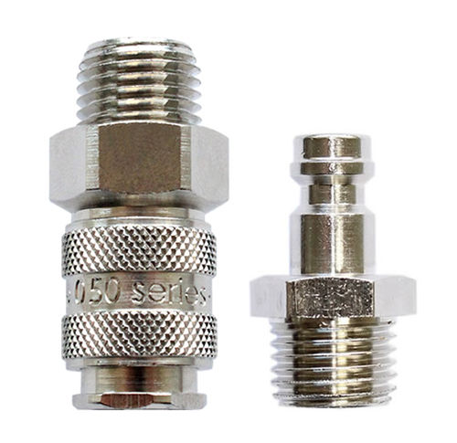 Raccordo idraulico - 050 series - Kee Connections - per gas / rapido / in ottone nichelato