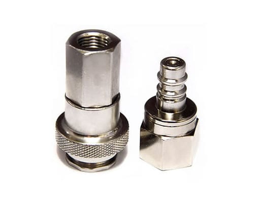 Raccordo pneumatico - 373 series - Kee Connections - rapido / in ottone nichelato / in acciaio inossidabile