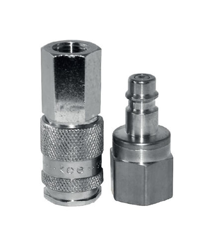 Raccordo idraulico - 375 series - Kee Connections - rapido / in ottone nichelato / in acciaio inossidabile