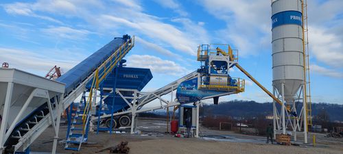 Centrale di betonaggio mobile - M100-TWN - PROMAX - a 2 assi