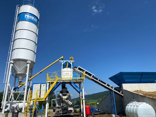 Centrale di betonaggio compatto - C60-SNG PLUS - PROMAX - stazionario