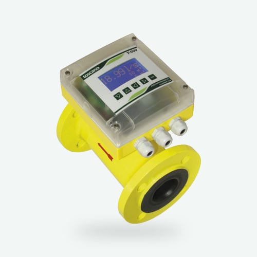 Misuratore di portata elettromagnetico - T500 - Toscano Linea Electronica - volumetrico / per acqua / in linea