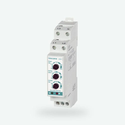 Relè di controllo di tensione - UV1 - Toscano Linea Electronica - di fase / su guida DIN