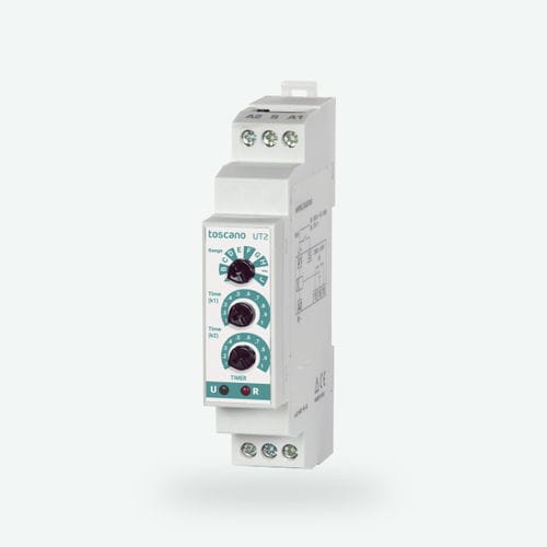 Relè temporizzatore elettronico - UT2 - Toscano Linea Electronica - su guida DIN / asimmetrico