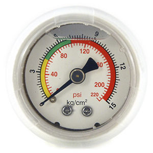 Manometro a doppia scala - PG-4815KG-PP (Compression) - Seasons Gauge Co., Ltd - a tubo Bourdon / a tenuta stagna / di processo