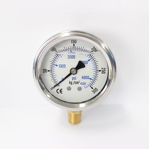 Manometro analogico - PG-63300KG-SS - Seasons Gauge Co., Ltd - filettato / in acciaio inossidabile / in ottone