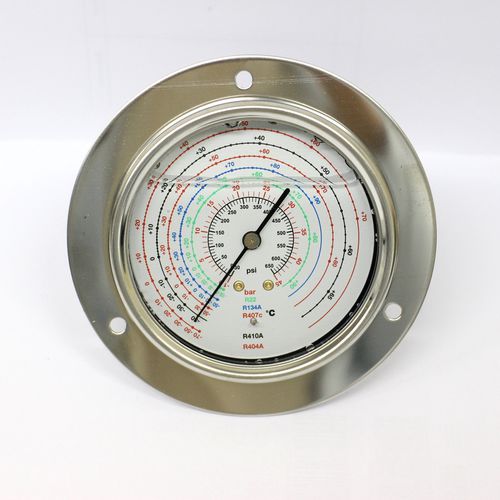 Manometro analogico - PGR-75-SS - Seasons Gauge Co., Ltd - in acciaio inossidabile / in ottone / a tubo Bourdon a liquido