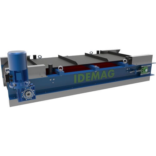 Separatore di tipo overband - IDEMAG - di metalli / magnetico / per l'industria del riciclaggio